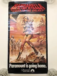 1980er Barbarella Queen Of The Galaxy Paramount Home VHS Promo Poster Jane Fonda - Bild 1 von 8