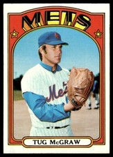 1972 Topps Baseball Tug McGraw New York Mets #163 NM