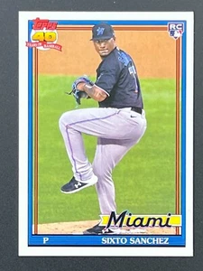 SIXTO SANCHEZ RC 2021 Topps Archives 1991 Design #188 Miami Marlins - Picture 1 of 2