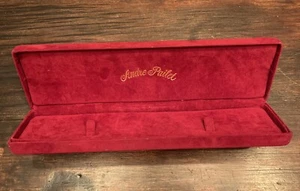 Andre Pailet Watch Bracelet Box Vintage, Red Velvet BOX ONLY - Picture 1 of 7