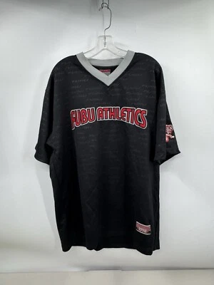 Fubu Jersey Men's Size L Black  Fubu Athletics 1992 Vintage Y2K Hip Hop - Image 1 of 4