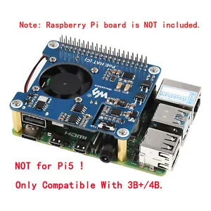 Ventilador de refrigeración SOMBRERO 5V 12V PoE para placa RPI Raspberry Pi 3 Modelo B Plus 3B+ 4 4B - Imagen 1 de 8