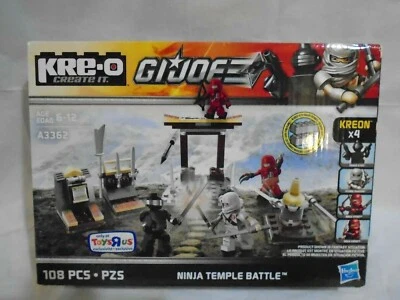 KRE-O A3362 GI JOE NINJA TEMPLE TRU EXC MISB SEALED SNAKE EYES STORM SHADOW RARE - Image 1 of 2