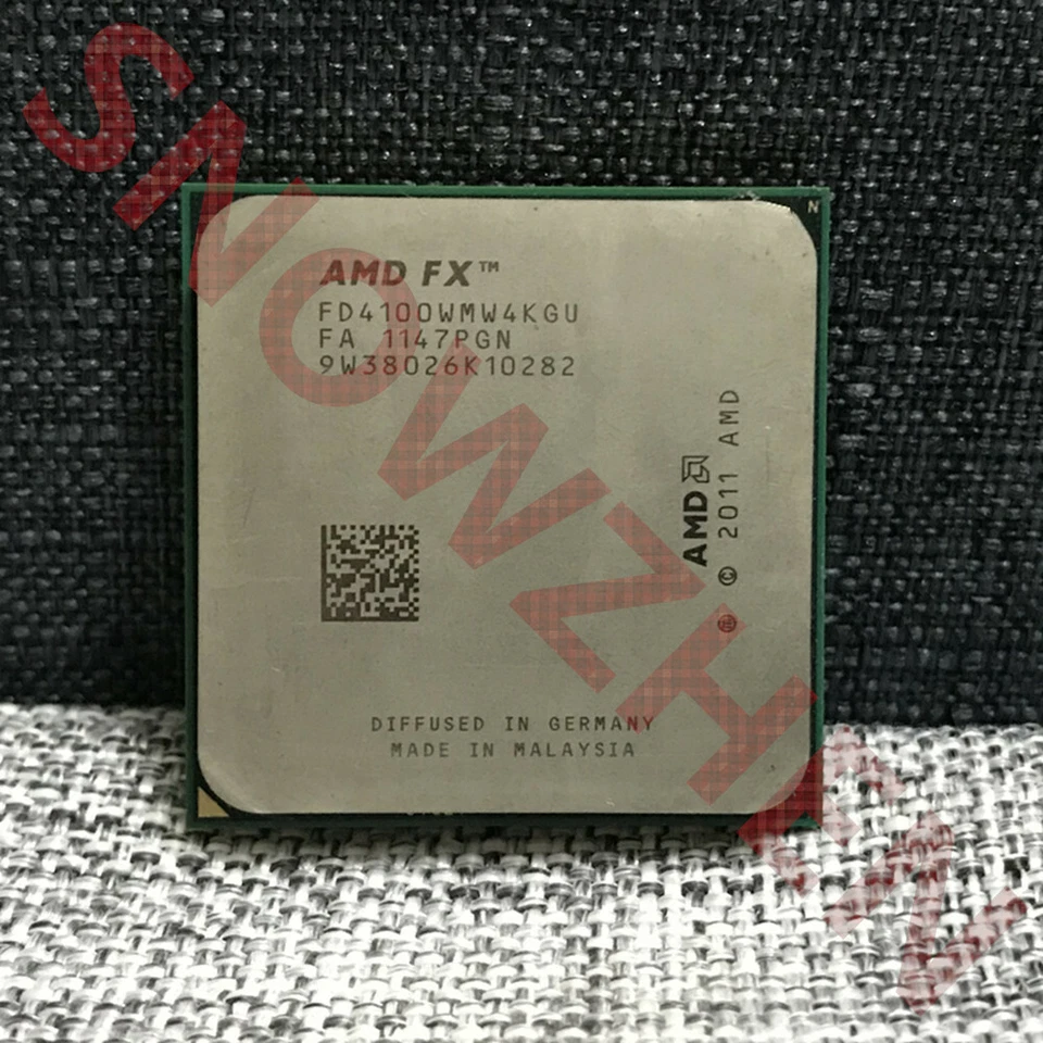 AMD FX 4100 CPU 3.6 GHz FD4100WMW4KGU Socket AM3+ Processor - Image 1 of 3