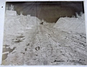 Placa fotográfica de vidrio aprox. 1918 - Construcción del ferrocarril central de Illinois - KY ju - Imagen 1 de 4
