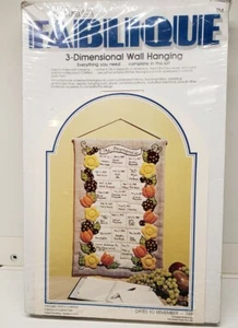 Vtg Fablique 3 D Dates To Remember Wall Hanging, Unopened Box - Picture 1 of 3