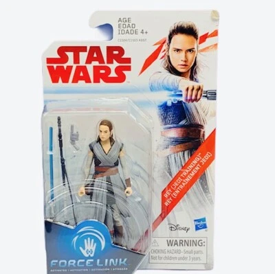 Figura de acción Star Wars Hasbro Disney Force Sound MOC Rey Jedi juguete de entrenamiento ALC1 Foto 1 de 3