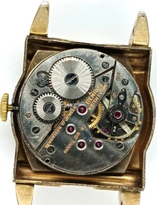 C628 mens Vintage Benrus Art Deco Tank Antique Manual BA4 Watch Works as is lot - Picture 1 of 3