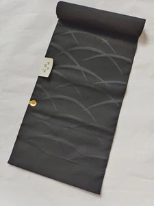 Cinturón Kimono Japonés Negro Kurotomo Nagoya Obi - Imagen 1 de 8