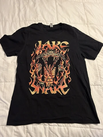 Jake the Snake Roberts T-Shirt Pro Wrestling Crate Medium WWF WCW AEW Cobra Cover