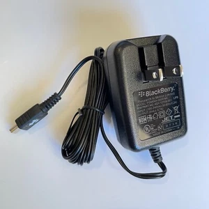 Blackberry Power Supply Wall Charger & Micro-USB Wire Cable - Picture 1 of 7