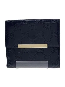 GUCCI Cartera Plegada 2 Pliegues Cuero Shima Negro Patrón Total Para Hombres Usada - Imagen 1 de 6