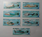 STAMPMART : NICARAGUA 1988 AVIATION HELICOPTERS 7v USED SET