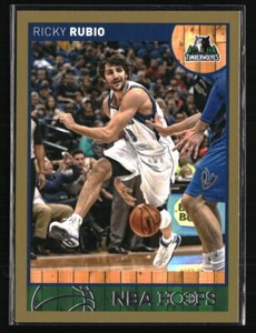 Ricky Rubio 2013 Hoops Gold #152  Basketball Card