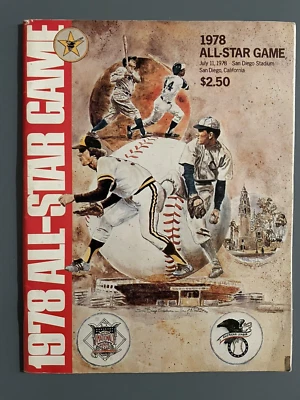 Vintage 1978 MLB All Star Game Program, San Diego Stadium Baseball Retro Gift - Image 1 of 2