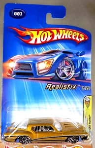 2005 Hot Wheels Kmart #7 First Editions-Realistix 7/20 1971 BUICK RIVIERA Gold - Picture 1 of 5