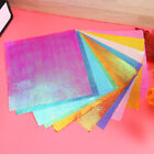  50 pièces papier d'aluminium grue origami collage à faire soi-même coupe artisanale néons
