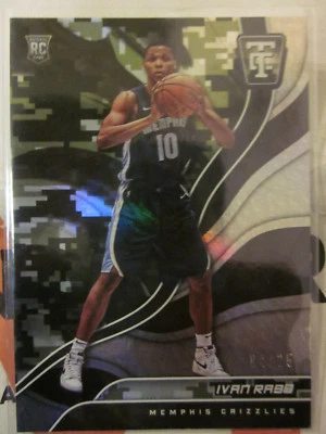 BG 2017-18 PANINI TOTALLY CERTIFIED CAMO IVAN RABB RC /25 ROOKIE CARD GRIZZLIES - Image 1 of 2
