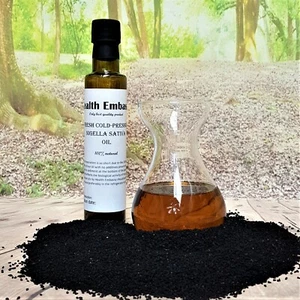 Fresh Cold Pressed Nigella Sativa Oil - Health Embassy - Fresh, Pure & Natural - Picture 1 of 2