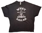 What Shall We Do With The Drunken Sailor Men's 3XL Black Funny T-Shirt