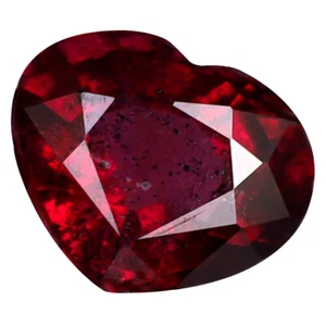 1,13 ct Bezaubernder Herzschliff (7 x 6 mm) Tansania Purpur Rosa Rhodolith Granat - Bild 1 von 1