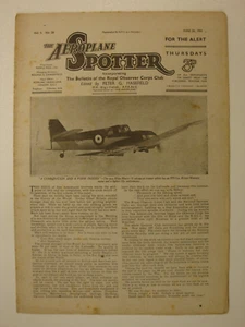 Aeroplane Spotter #26, 1941: RAF Curtiss P40 Warhawk Cutaway, Spitfire, Blenheim - Imagen 1 de 5