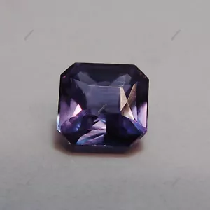 Piedras preciosas sueltas de corte cuadrado alejandrita cambio de color natural de 4,40 quilates CERTIFICADAS - Imagen 1 de 13