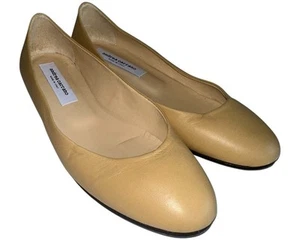 Andrea Carrano Damen Baby Ballerinas Größe 37 oder 6-6,5 hellbraunes Leder hergestellt in Italien - Bild 1 von 9