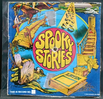1978 Spooky Stories Cardboard Flexi-Disc Record #1 – Pickwick Records – Vintage - Image 1 of 2