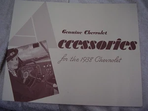 1938 CHEVROLET CAR ACCESSORIES BROCHURE FREE POSTAGE - Picture 1 of 8