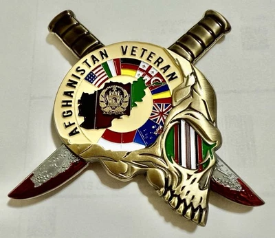 Amazing Operation Enduring Freedom Afghanistan Veteran Challenge Coin - Image 1 of 4