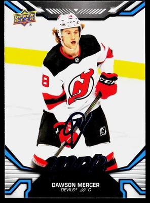 2022-23 Upper Deck MVP Blue Script Dawson Mercer #141 New Jersey Devils - Image 1 of 2