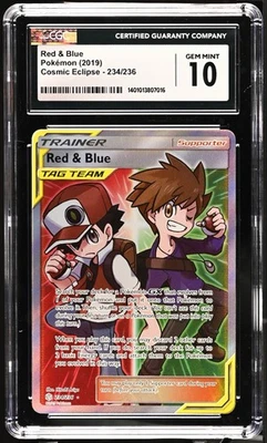 🔥 CGC 10 💎 | Red & Blue #234/236 Ultra Rare | Cosmic Eclipse 2019 - Image 1 of 2