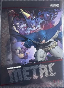 2024 Cryptozoic DC CZPlus Dark Nights Metal Red Brilliance Greetings Batman 1/1 - Picture 1 of 2