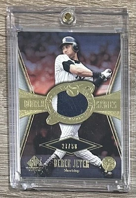 2004 SP Game Used Patch #WSS-JE1 Derek Jeter World Series #27/50 - Image 1 of 2