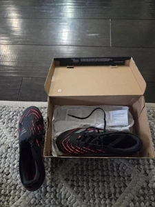 Adidas Predator Pro FT Soccer Cleats Black Red M10.5 W9.5 New w/ box never worn - Picture 1 of 6