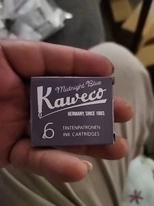 Recargas de tinta, cartuchos y extintor de tinta Kaweco, azul medianoche - Imagen 1 de 2