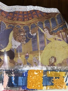 Diamond Art Beauty and the Beast Gem Kit BELLE & BEAST DANCING 13”x9.5”Landscape - Picture 1 of 7