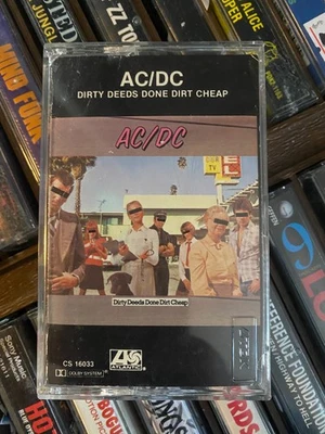 AC/DC *Dirty Deeds Done Dirt Cheap *cassette tape *NM *1981 *Atlantic *CS16033 - Image 1 of 4