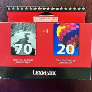 Lexmark 70/20 Black & Color Combo Pack Ink Cartridges 2008 - Picture 1 of 5