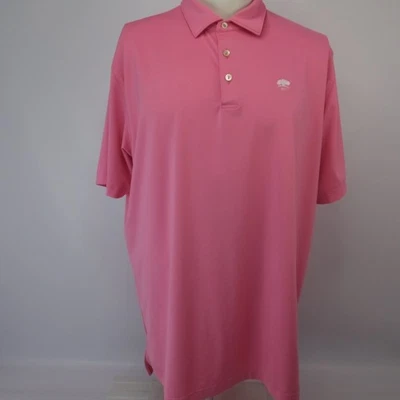 Camisa Polo Peter Millar Para Hombre XL Royal Dornoch Club de Golf Rosa Verano Confort Foto 1 de 4