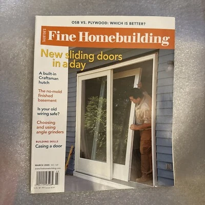 March 2005 Fine Homebuilding Magazine New Sliding Doors Built Craftsman Hutch - Image 1 of 2
