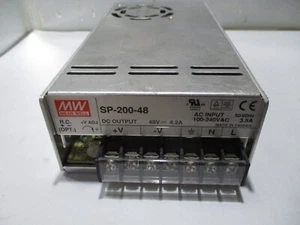 Alimentation électrique Mean Well SP-200-48 48V 4,2A - Photo 1/3