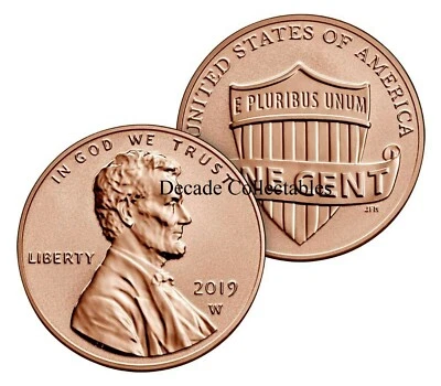 2019 W Lincoln Penny Reverse Proof West Point Struck #2 of 3 this year *IN HAND* - Image 1 of 4