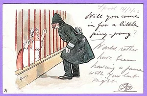 POSTAL FIRMADA POR ARTISTA POLICÍA Y COCINERO THACKERAY - Imagen 1 de 1