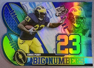 2004 Press Pass Big Numbers Collectors Series Chris Perry #BN18 Rookie RC