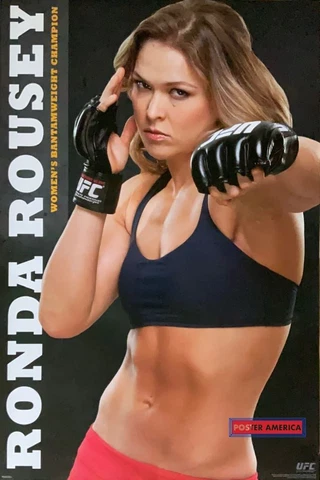 Ronda Rousey Women’s Bantamweight Champion UFC Poster 24 x 36 Cover