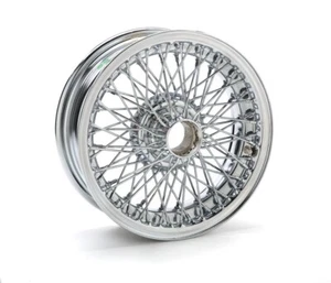 Rueda de alambre cromado MWS 15x5,5" 72 radios Tubeless MGC, Triumph, Austin Healey - Imagen 1 de 5