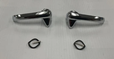 1951-1955 CHEVROLET GMC PICKUP TRUCK VENT WINDOW WIND WING HANDLES CHROME PAIR - Image 1 of 4