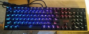 VGC Redragon Vara Rainbow Mechanical Gaming Keyboard K551RGB-2 (Black, 104 Keys) - Picture 1 of 6